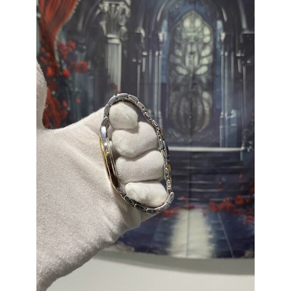 RARE VINTAGE SEIKO QUARTZ TWO-TONE 7839-8000 MEN'S WATCH NEW BATTERY - Picture 3 of 5